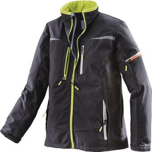 Softshellová bunda Terrax Workwear Gr.XL black/limette TERRAX