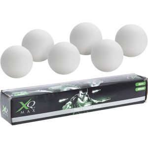 XQ Max Tischtennisbälle 40 mm weiß 6 Stück