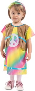 Hippie kostým pre batoľatá farebný maškarný kostým