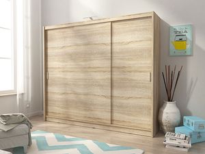 Schiebetürenschrank Kleiderschrank 250cm  sonoma eiche