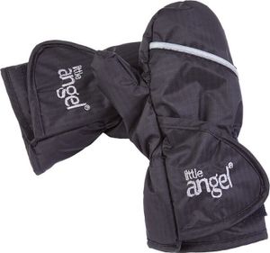 Fäustlinge Outlast® - schwarz-gestickt grau, 3