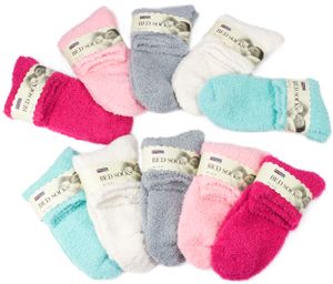 BRUBAKER 10 párov Bedsocks Ponožky do postele - Nadýchané ponožky - Plyšové ponožky veľkosť 36-41