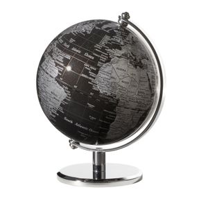 EMFORM Gagarin Globus Mini-Globus mittige Achse Metallfuß versch. Farben Farbe: Schwarz