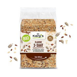 Dr Kargs Organic Classic 3 Nasiona z Sezamem Siemię Lniane Nasiona Słonecznika 200g