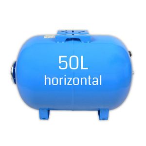 Druckkessel Druckbehälter 24 bis 80 L Membrankessel Hauswasserwerk : Druckbehälter - 50 L, Typ - Horizontal