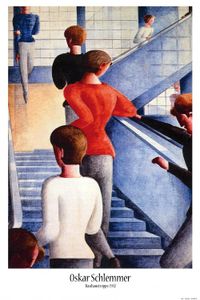 Oskar Schlemmer Poster - Bauhaustreppe, 1932 (91 x 61 cm)