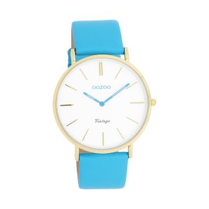 Oozoo Damen Armbanduhr Vintage Analog Leder blau D2UOC20315 Oozoo Damen Armbanduhr Vintage Analog Leder blau D2UOC20315
