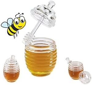 Honigtopf Honey Honigspender Töpfchen Sirupgießer Honigtöpfchen 0,2 Liter