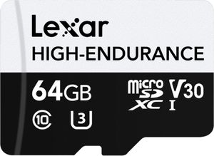 Lexar High-endurance Microsdxc Uhs-i Clase 10 64gb Speicherkarte Durchsichtig  Durchsichtig One Size