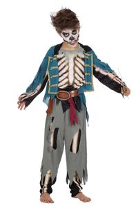 Kinder Kostüm Zombie Pirat Halloween Karneval Fasching Gr.116/128