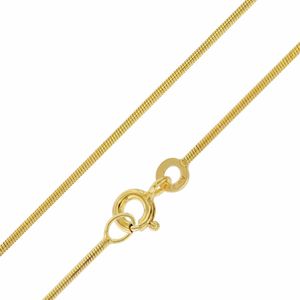 trendor 51860 Feine Schlangenkette Gold 333/8K Breite 0,9 mm, 50 cm