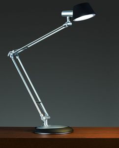 Paulmann Table&Desk Move LED Schreibtischl. 5W Schwarz/Chrom matt 230/12V Softlack/Kst/Met