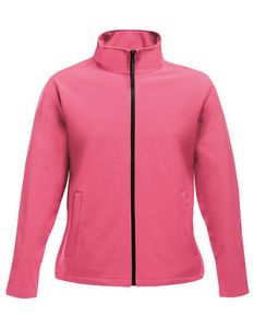 Damen Ablaze Printable Softshell Jacket - Farbe: Hot Pink/Black - Größe: 42 (16)