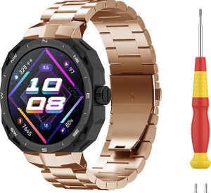 INF Metallarmband für Huawei GT Cyber Smartwatch Gold