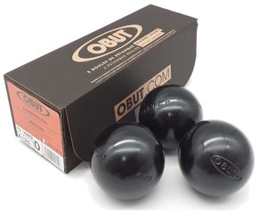 Obut MATCH Boule Kugeln 72 mm - 680g - 0, Wettkampfkugeln, schwarz satiniert