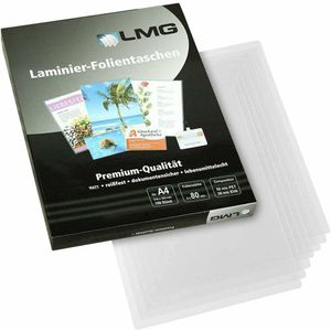 LMG Laminierfolien A4 (216 x 303 mm), 2 x 80 mic, matt (100 Stück)