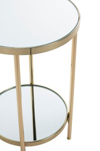 HAKU Möbel Beistelltisch, vermessingt - Maße: H 46 cm x  Ø 28 cm; 52184