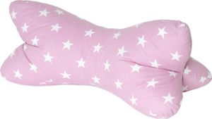Leseknochen, Nackenkissen Stern Rosa 40x18 cm waschbar