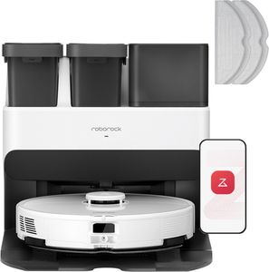 Roborock S7 Max Ultra Staubsauger Roboter Weiß mit Wischfunktion Kehrroboter Saugroboter mit All-in-One Station mit Originales Zubehörset (upgrade S8)