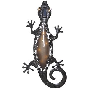 Star LED-Solar-Wanddeko 'Gecko', Eidechse,