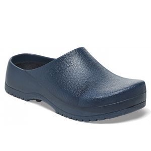 Birkenstock Super Birki Fusion PU-Clog blau  Größe 43