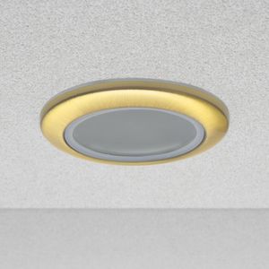 Luxusný Zapustený Rámik Bodovej Lampy "Rome" (Ø93mm) – Vodeodolný IP44 v Leštenej Zlatej Farbe