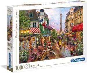 CLEMENTONI Puzzle Květinový trh v Paříži 1000 dílků