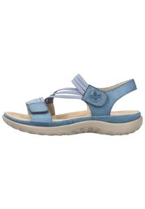 Rieker Damen Sandale Trekking Outdoor Stretch Klettverschluss 64870, Größe:38 EU, Farbe:Blau