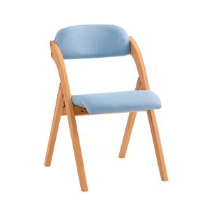 SoBuy FST92-BL Skladacia kuchynská stolička s čalúneným sedadlom a operadlom Modrá WHT cca: 47x77x60cm