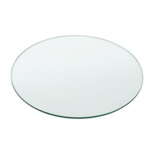 [neu.haus] Glasplatte Ø70cm Rund Glasscheibe Tischplatte ESG Glas Kaminplatte Kaminglas DIY Tisch
