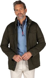 Neuseeland Winterjacke grün Baumwolle normale Passform doppelte Brusttasche