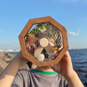 DIY Kaleidoskop Kit Kinderspielzeug aus Holz Outdoor Sinnesspielzeug Lernspielzeug Kaleidoskop bastelset mit Kunstblumen Geburtstagsgeschenke für Jungen Mädchen