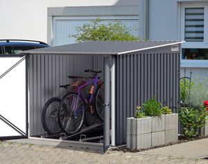 Duramax Fahrradbox aus Stahlblech für 4 Räder