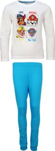 Paw Patrol Jungen Kinder langarm Pyjama Schlafanzug – Weiß / 128