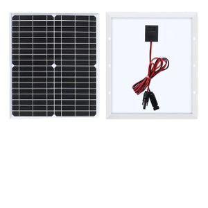 Solární panel, pevné sklo, monokrystalická technologie, 18V 25W