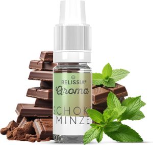 Belissia Lebensmittelaroma Schoko-Minze - 10ml Hochdosiertes Aroma - Kalorienfrei, Vegan - Für Speisen, Getränke, Shake, Quark, Nebelmaschine uvm.