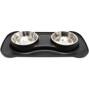 Happilax Hundenapf-Set mit integrierter Napfmatte,  je 200 ml -  neuwertig