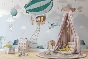 DECO WALLS fototapeta detská izba balóny - výnimočná odolnosť XXL 240x360 cm