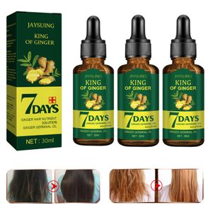 3 Stück 30ml Ingwer Haarwachstumsöl Haarserum, Verbessert den Haarausfall und nährt die Kopfhaut, Haarwuchs Behandlungsöl