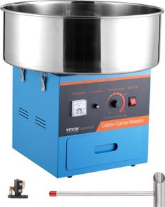 VEVOR Elektrische Zuckerwattemaschine, 1000 W Zuckerwattegerät, Kommerzielle Zuckerwattemaschine mit Edelstahlschüssel, Zuckerschaufel & Schublade, für Kindergeburtstage, Familienfeiern, Blau VEVOR Elektrische Zuckerwattemaschine, 1000 W Zuckerwattegerät, Kommerzielle Zuckerwattemaschine mit Edelstahlschüssel, Zuckerschaufel & Schublade, für Kindergeburtstage, Familienfeiern, Blau