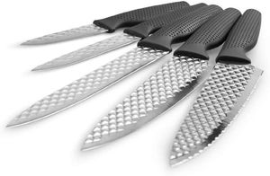 Harry Blackstone Airblade Messer Set – scharfe und langlebige Küchenmesser – Kochmesser mit Antihaft-Klinge – Set aus 5 Messern für Jede Gelegenheit