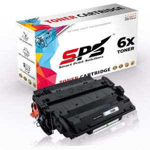 6x Toner 55X CE255X Schwarz Kompatibel für HP Laserjet M521 Drucker