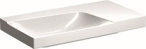 GEBERIT Waschtisch Xeno² 90 cm Ablage rechts weiß mit KeraTect® Spezialglasur ohne Hahnloch 500534011