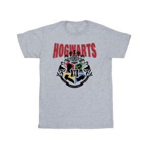 Harry Potter - "Hogwarts Emblem" T-Shirt für Mädchen BI21842 (152-158) (Grau)