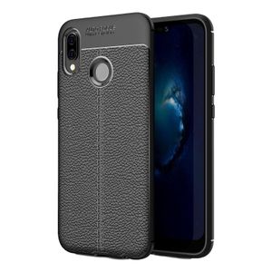 Hülle für Huawei P20 Lite 5.8 Zoll TPU Case Robuste Handyhülle Dünn aus weichem flexiblem Material Slim Schwarz