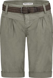 Fresh Made Bermuda Chinoshorts mit geflochtenem Gürtel und Taschen Größe: XS
