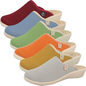 Fly Flot Damen Hausschuh Pantoffel komfortabel strapazierfähig bequem 330019, Größe:37 EU, Farbe:Rot
