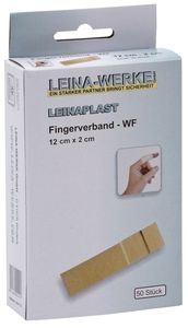 Leina-Werke 72050 Fingerverband - 50 Stück lose, 12 cm x 2 cm wasserfest