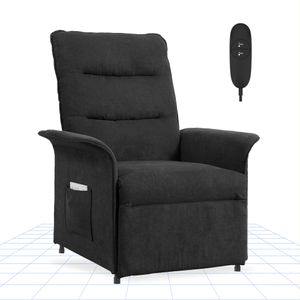 FLEXISPOT Elektrisch Relaxsessel Verstellbarer TV Sessel Fernsehsessel mit liegefunktion 105° -155° verstellbare Rückenlehne Relax Sessel (Dunkelgrau)