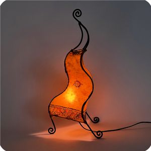 Orientalische Lampe Hennalampe marokkanische Lederlampe Tischleuchte Stehleuchte Essaouira Sonne 50 cm, orange Orientalische Lampe Hennalampe marokkanische Lederlampe Tischleuchte Stehleuchte Essaouira Sonne 50 cm, orange
